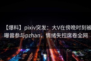 【爆料】pixiv突发：大V在傍晚时刻被曝曾参与pzhan，情绪失控席卷全网